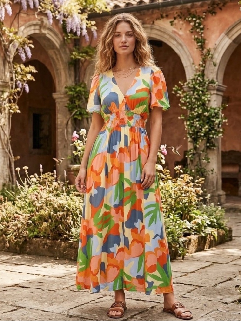 Anthropologie ABLE THE LABEL Hilda Floral Maxi Dress